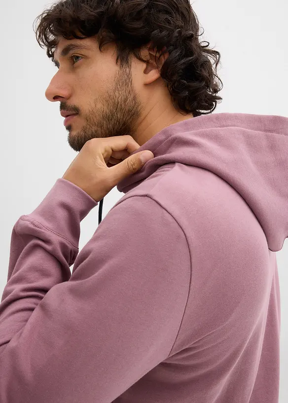 Felpa con cappuccio in puro cotone, bonprix