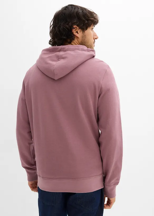 Felpa con cappuccio in puro cotone, bonprix