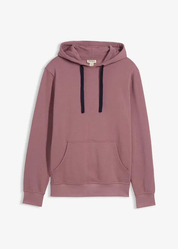Felpa con cappuccio in puro cotone, bonprix