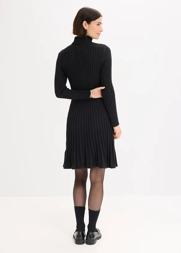 Abito in maglia a collo alto, bonprix