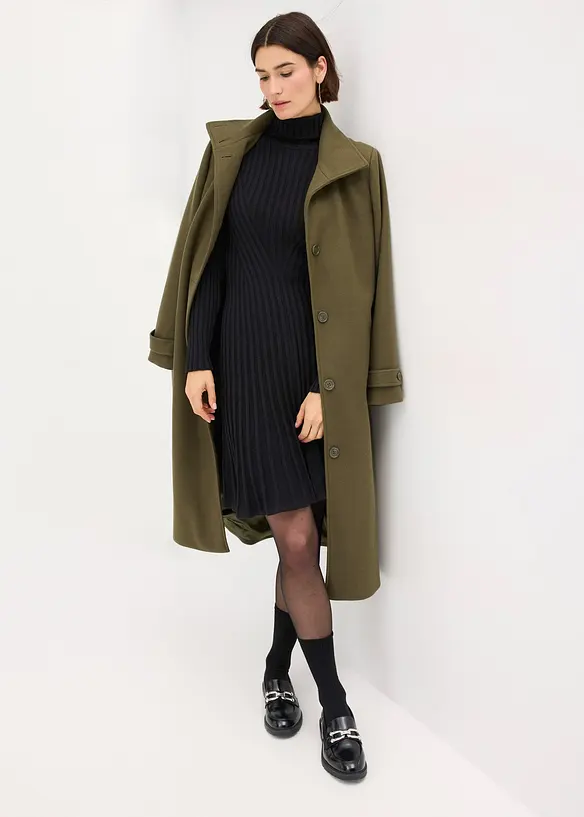 Abito in maglia a collo alto, bonprix