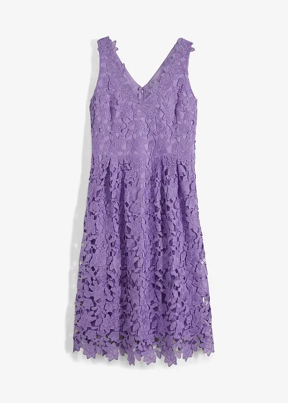Abito in pizzo con inserto all'uncinetto, bonprix