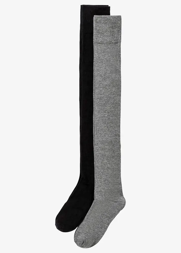 Calze parigine (pacco da 2 paia) con cotone biologico, bonprix