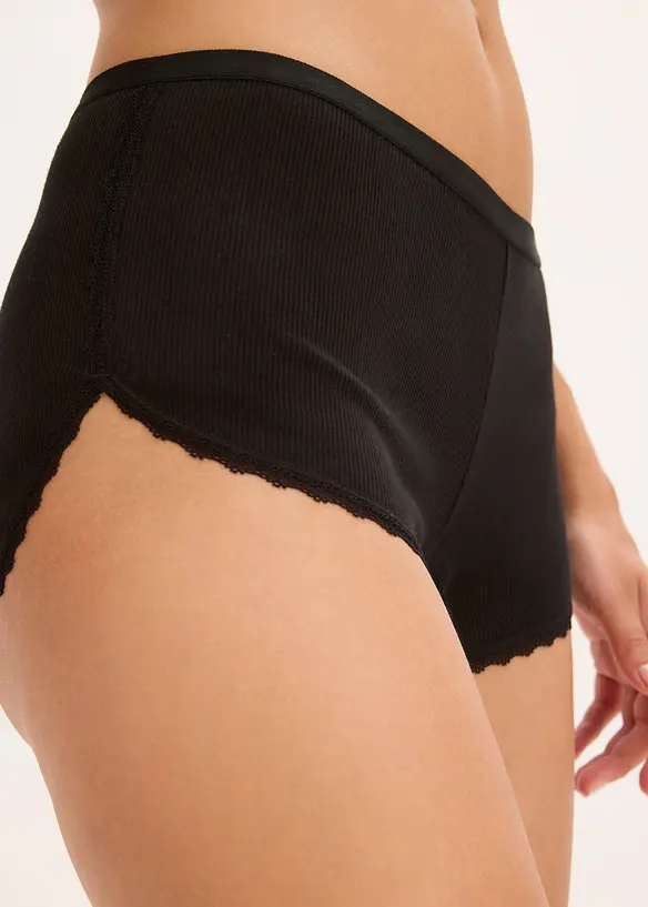 Boxer da donna aderenti con cotone (pacco da 3), bonprix