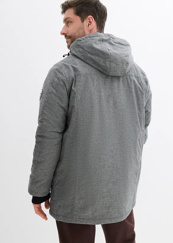 Parka tecnico impermeabile con pile teddy, bonprix