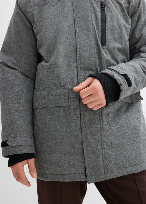 Parka tecnico impermeabile con pile teddy, bonprix