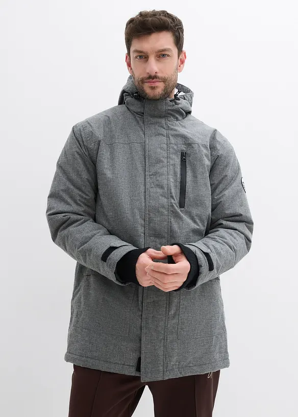 Parka tecnico impermeabile con pile teddy, bonprix