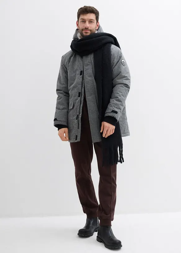 Parka tecnico impermeabile con pile teddy, bonprix