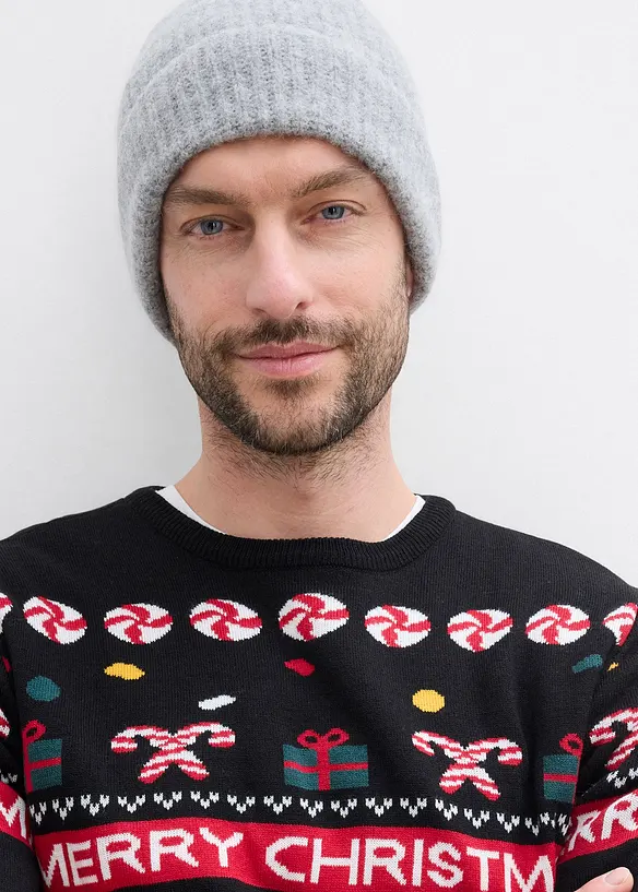 Maglione natalizio in filato fine, bonprix