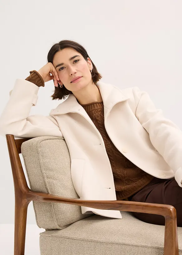 Giacca in simil lana, bonprix