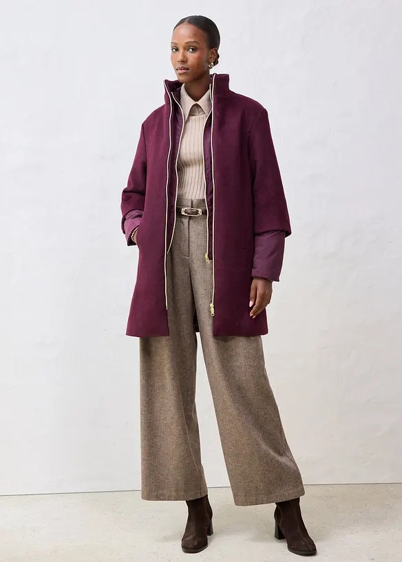 Cappotto di lana con piumino interno (set da 2), bonprix