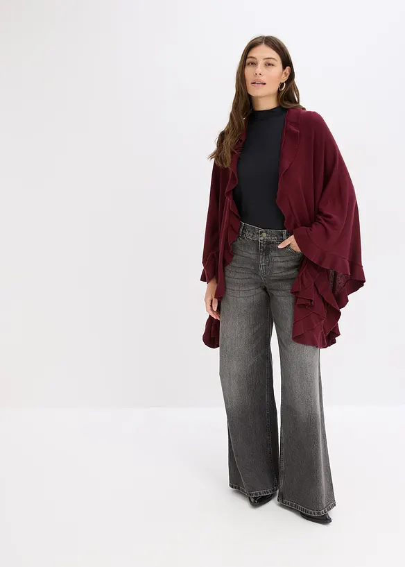 Poncho con cachemire, bonprix