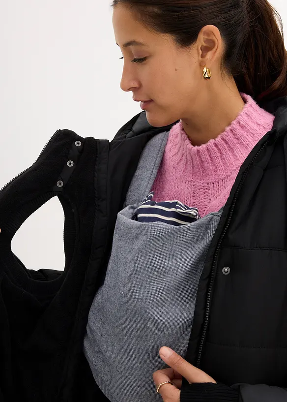 Giubbotto prémaman 3 in 1 con inserto babywearing, bonprix