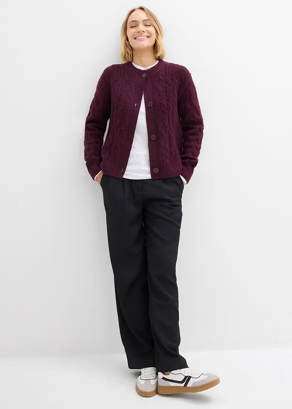 Cardigan in maglia grossa, bonprix