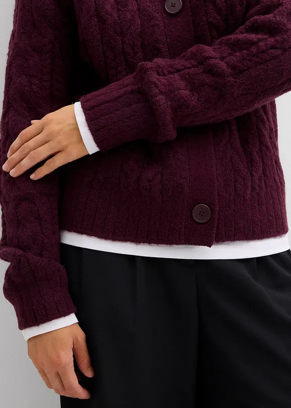 Cardigan in maglia grossa, bonprix