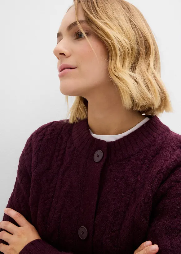 Cardigan in maglia grossa, bonprix