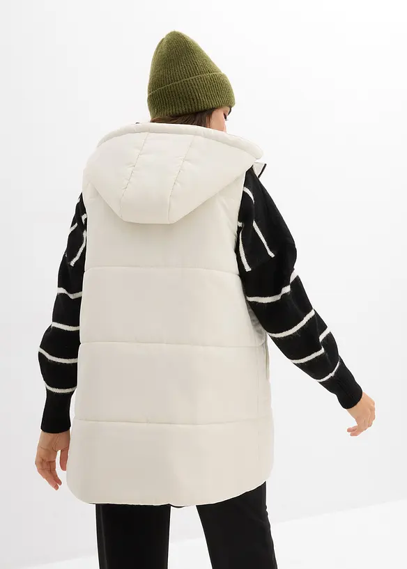 Gilet prémaman 4 in 1 foderato e double face con inserto babywearing, bonprix