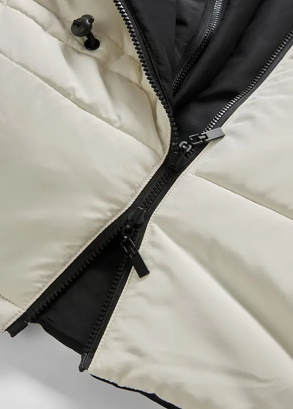 Gilet prémaman 4 in 1 foderato e double face con inserto babywearing, bonprix