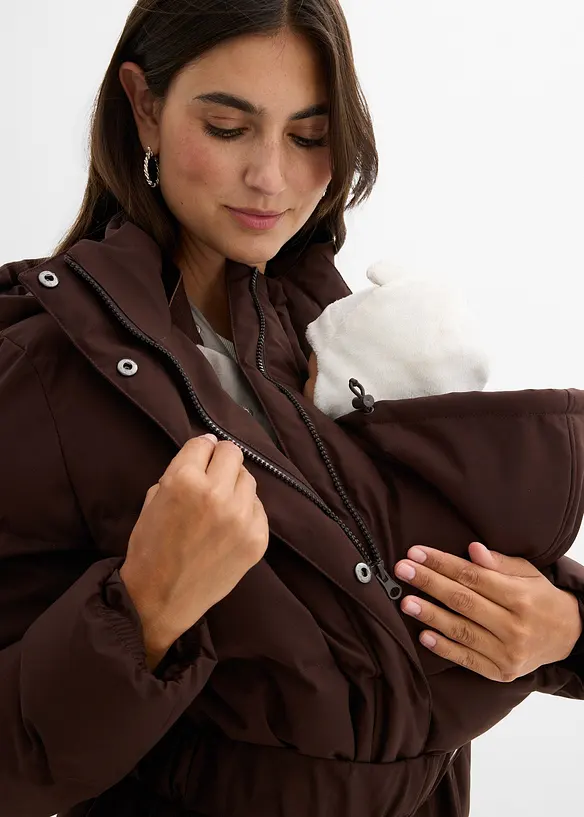 Giubbotto prémaman trapuntato 2 in 1 con inserto babywearing, bonprix