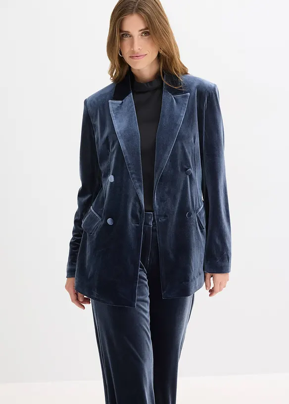 Blazer in velluto morbido, bonprix