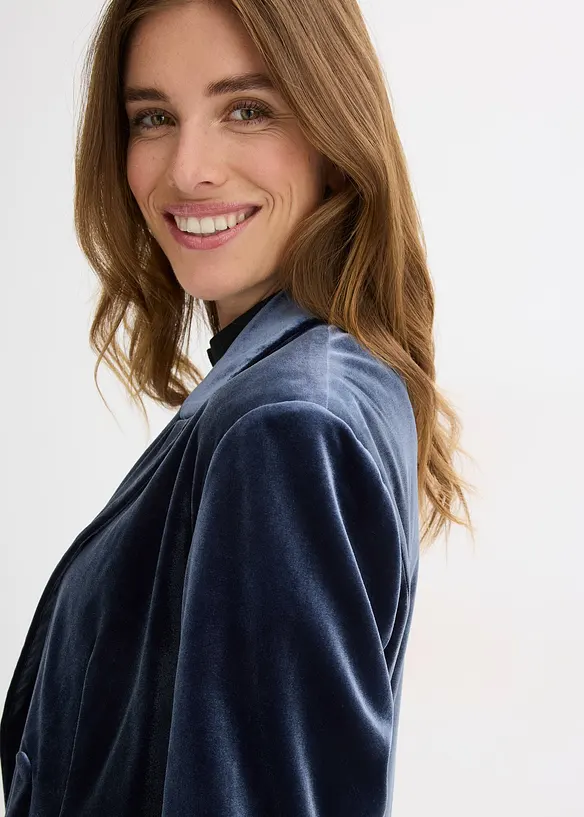Blazer in velluto morbido, bonprix