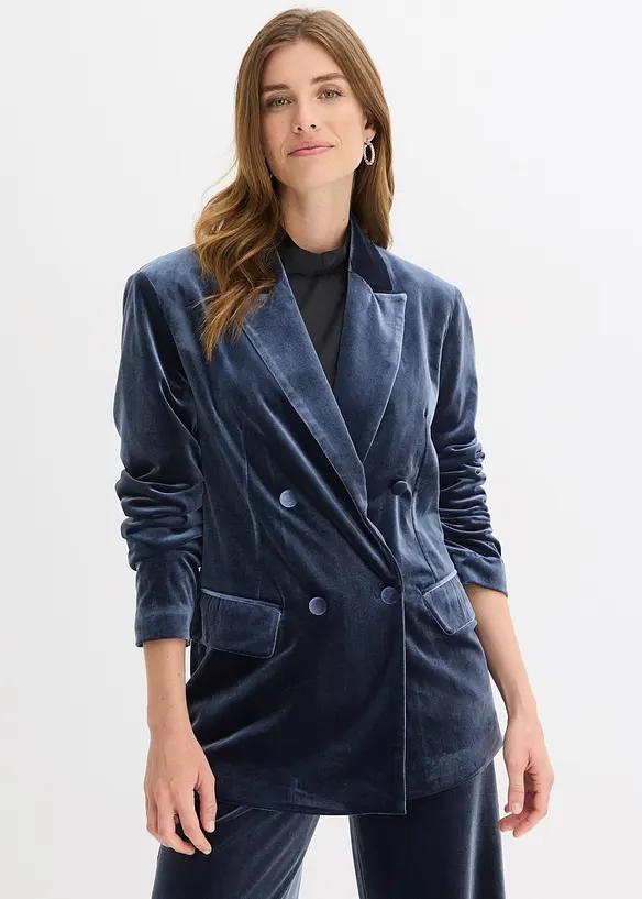 Blazer in velluto morbido, bonprix