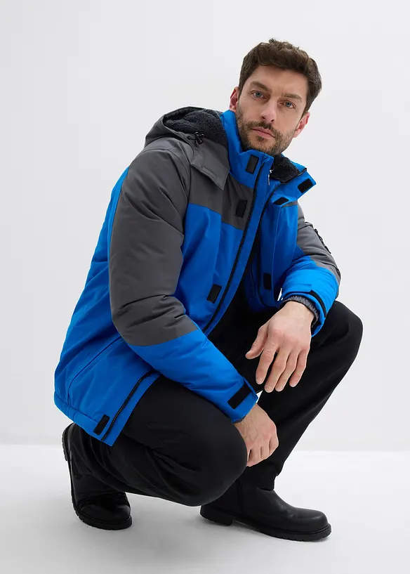 Giacca tecnica impermeabile con fodera in pile morbido, bonprix