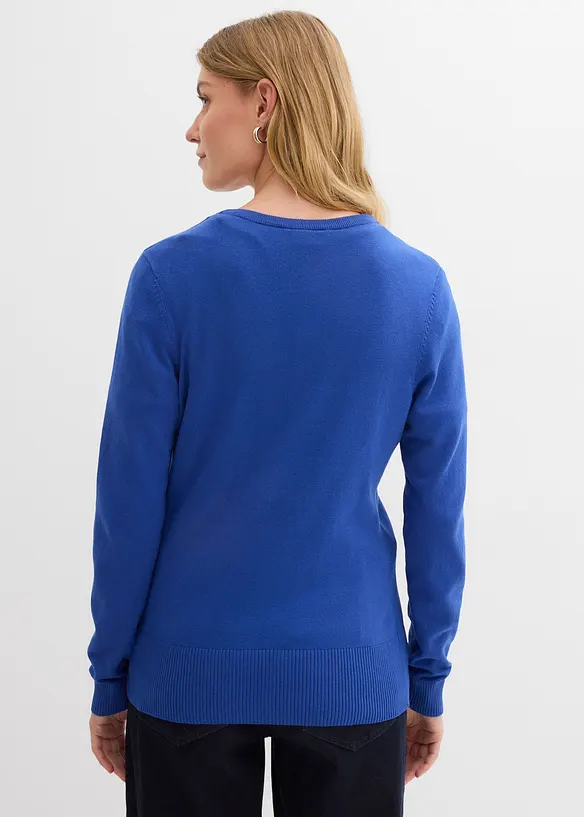 Cardigan in filato fine con bottoni, bonprix