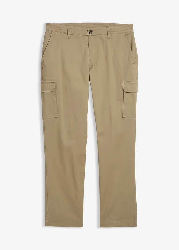 Pantaloni cargo elasticizzati termici regular fit, straight, bonprix