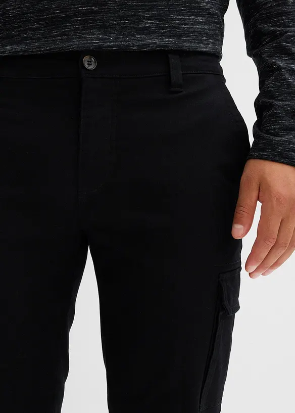 Pantaloni cargo elasticizzati termici regular fit, straight, bonprix