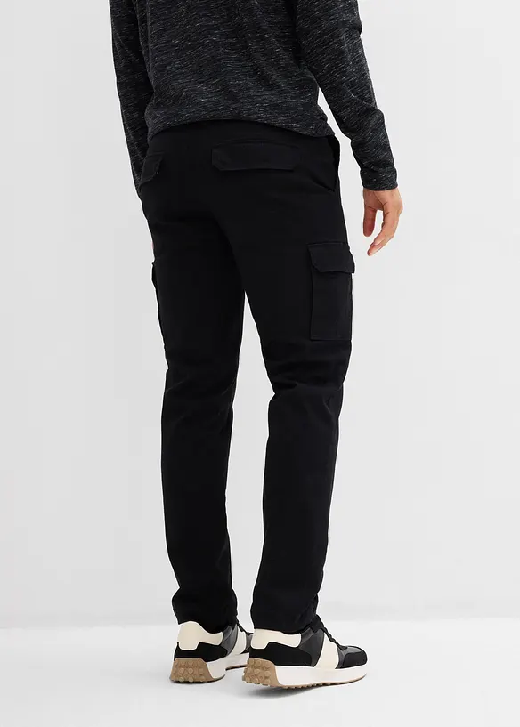 Pantaloni cargo elasticizzati termici regular fit, straight, bonprix