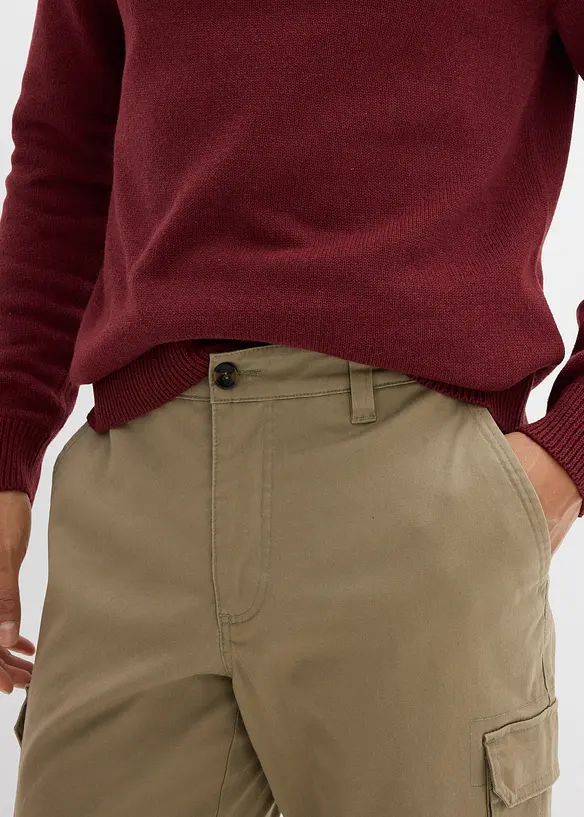 Pantaloni cargo elasticizzati termici regular fit, straight, bonprix