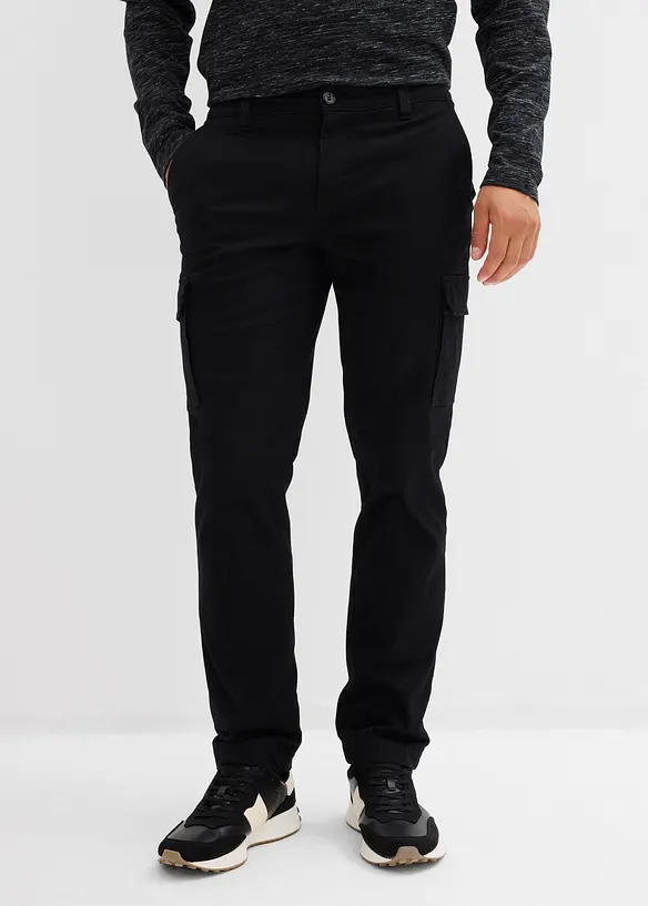 Pantaloni cargo elasticizzati termici regular fit, straight, bonprix