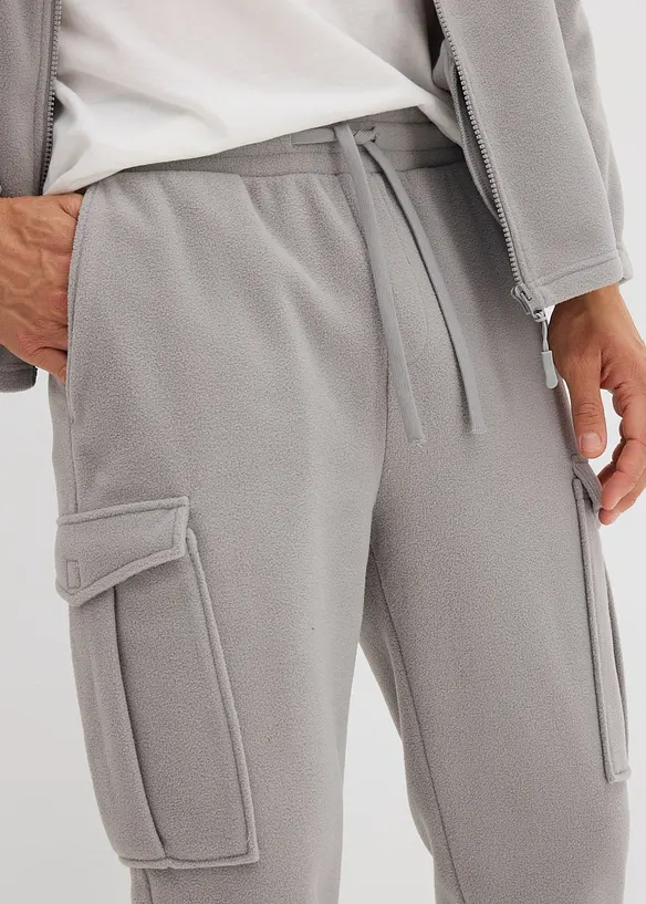 Pantaloni cargo in pile, regular fit, bonprix