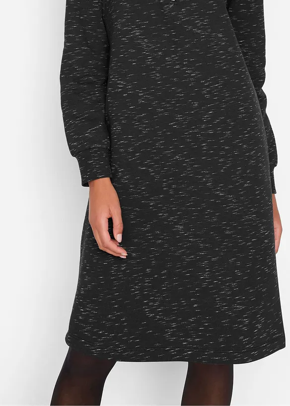 Abito in felpa con mezza zip, bonprix