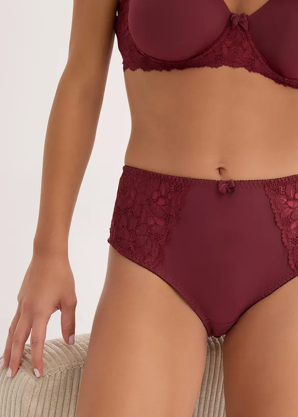 Slip alto con pizzo delicato (pacco da 2), bonprix