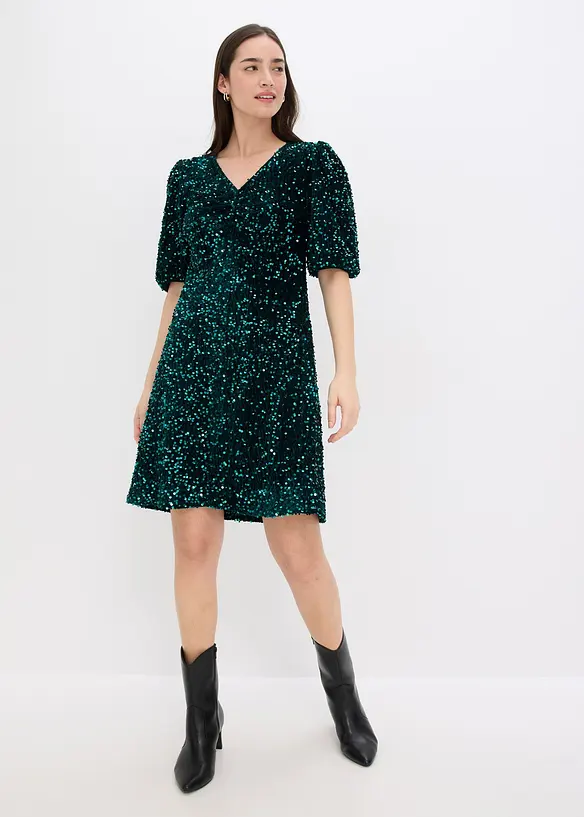 Abito con paillettes, bonprix