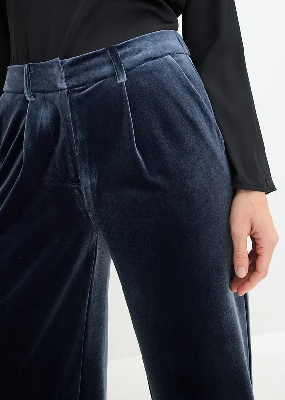 Pantaloni in velluto morbido, bonprix