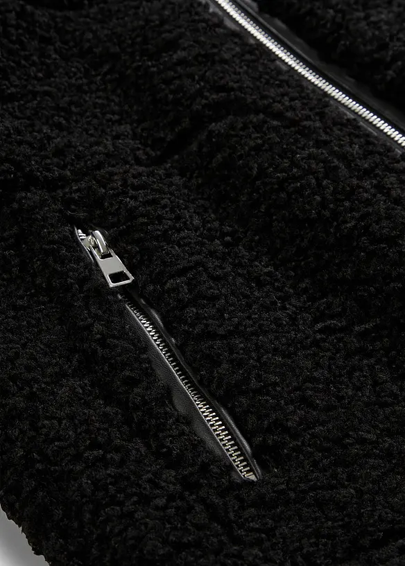 Pelliccia sintetica corta in pile teddy, bonprix