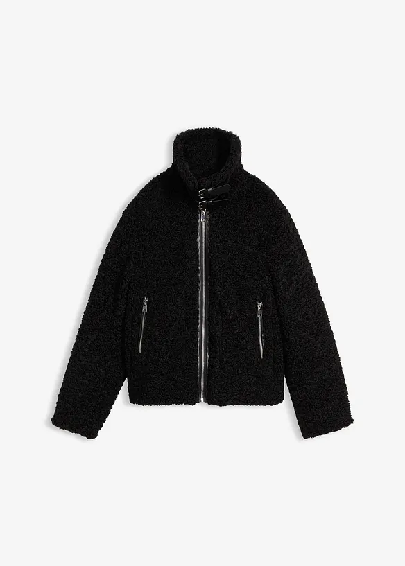 Pelliccia sintetica corta in pile teddy, bonprix