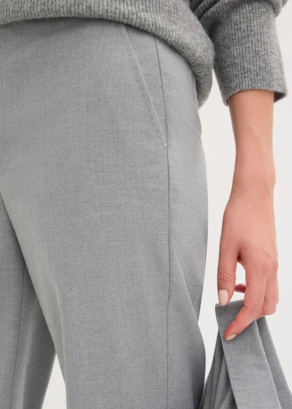 Pantaloni con elastico in vita e risvolto, bonprix