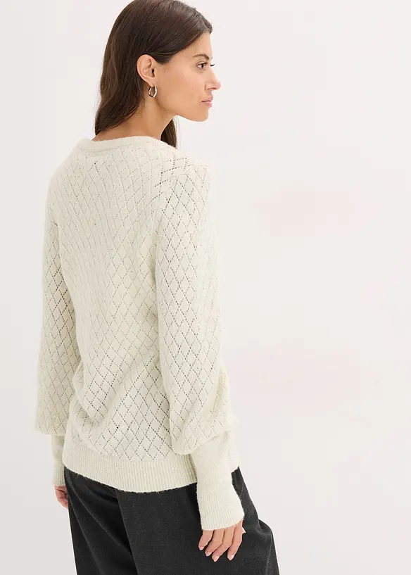 Maglione traforato, bonprix