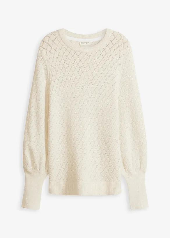 Maglione traforato, bonprix