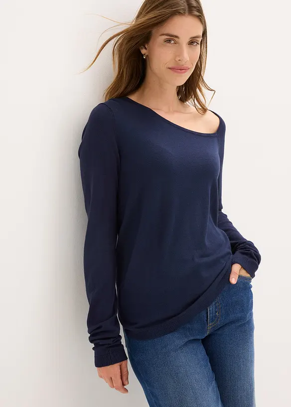 Maglione in misto viscosa fluente, bonprix