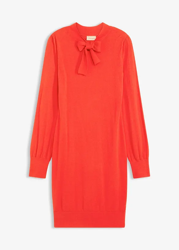 Abito fluente in maglia di misto viscosa, bonprix