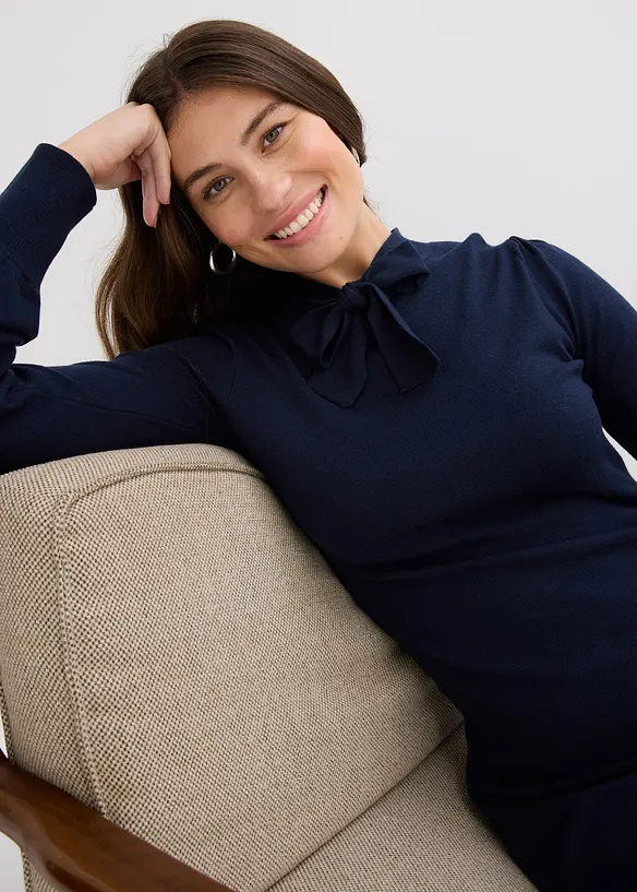 Abito fluente in maglia di misto viscosa, bonprix