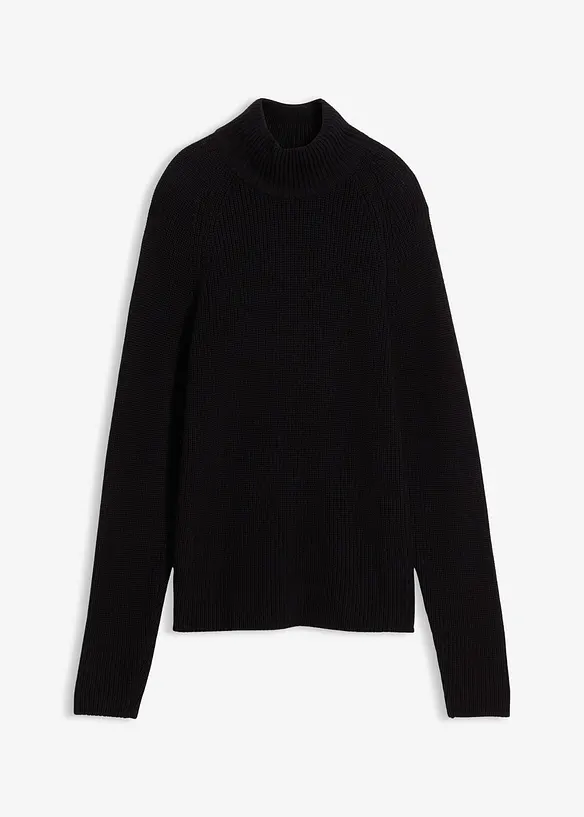 Maglione in filato fine di puro cotone biologico, bonprix