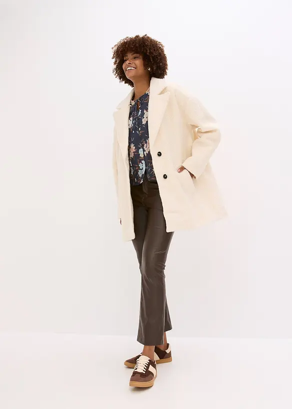 Cappotto bouclé corto, oversized, bonprix