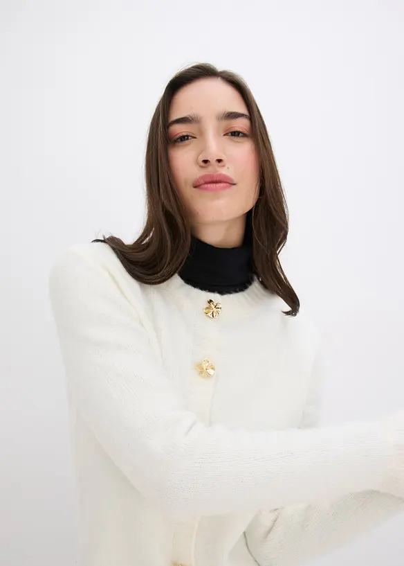 Cardigan con bottoni decorativi, bonprix