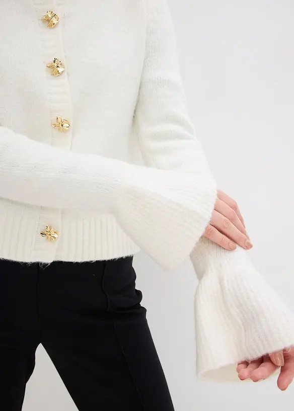 Cardigan con bottoni decorativi, bonprix
